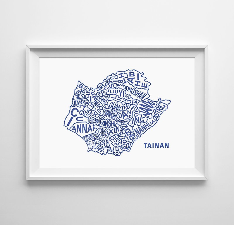TAINAN Tainan Administrative District Customizable Posters - ตกแต่งผนัง - กระดาษ 