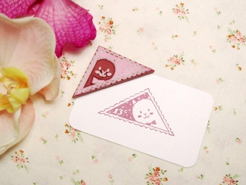 Apu handmade chapter super cute selling cute alpaca triangle stamp seal hand account stamp - Stamps & Stamp Pads - Rubber 