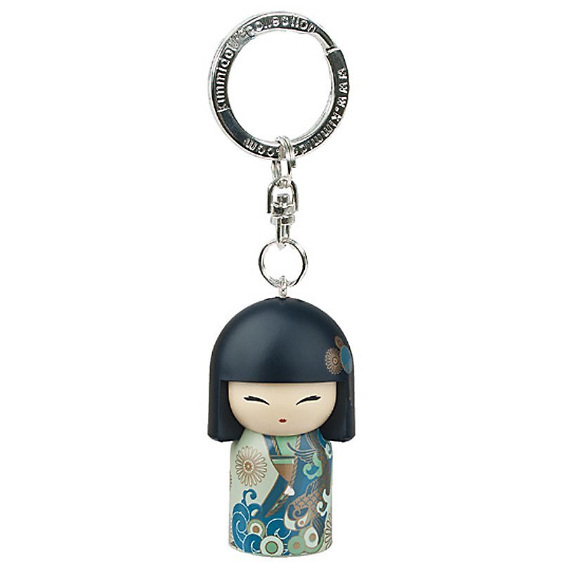 Kimmidoll 和福娃娃鑰匙圈 Yoshiko - 鑰匙圈/鎖匙扣 - 其他材質 綠色