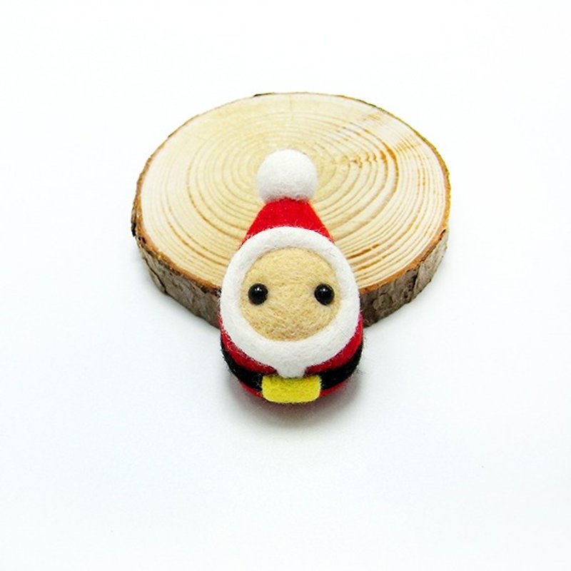 <Wool felt> Santa Claus #brooch by WhizzzPace - เข็มกลัด - ขนแกะ 