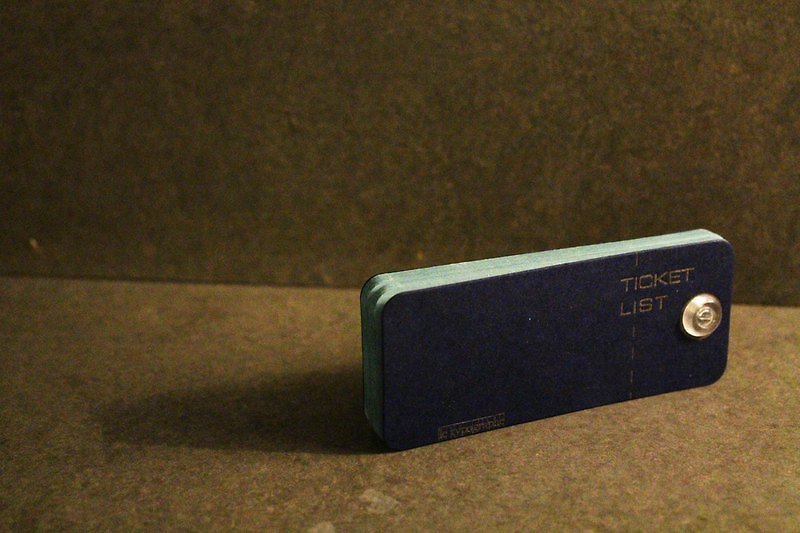 TICKET LIST wish ticket stub. Navy blue - Notebooks & Journals - Paper Blue