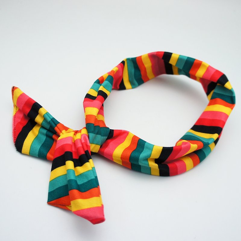 BLR  Stripe  Headwrap [ Red Line ] - Hair Accessories - Other Materials Yellow