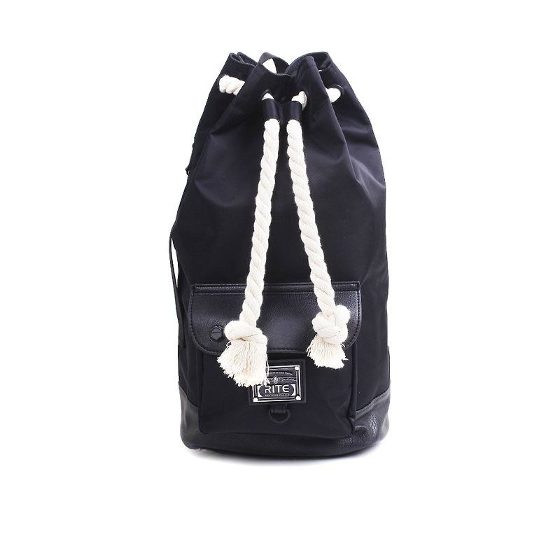 ｜純黑系｜拳擊小背包 - Messenger Bags & Sling Bags - Waterproof Material Black