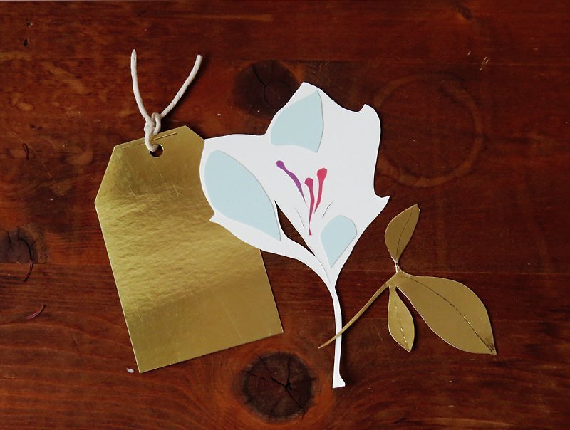 手作手工卡片——送你一朵小花[限量] - 心意卡/卡片 - 紙 多色