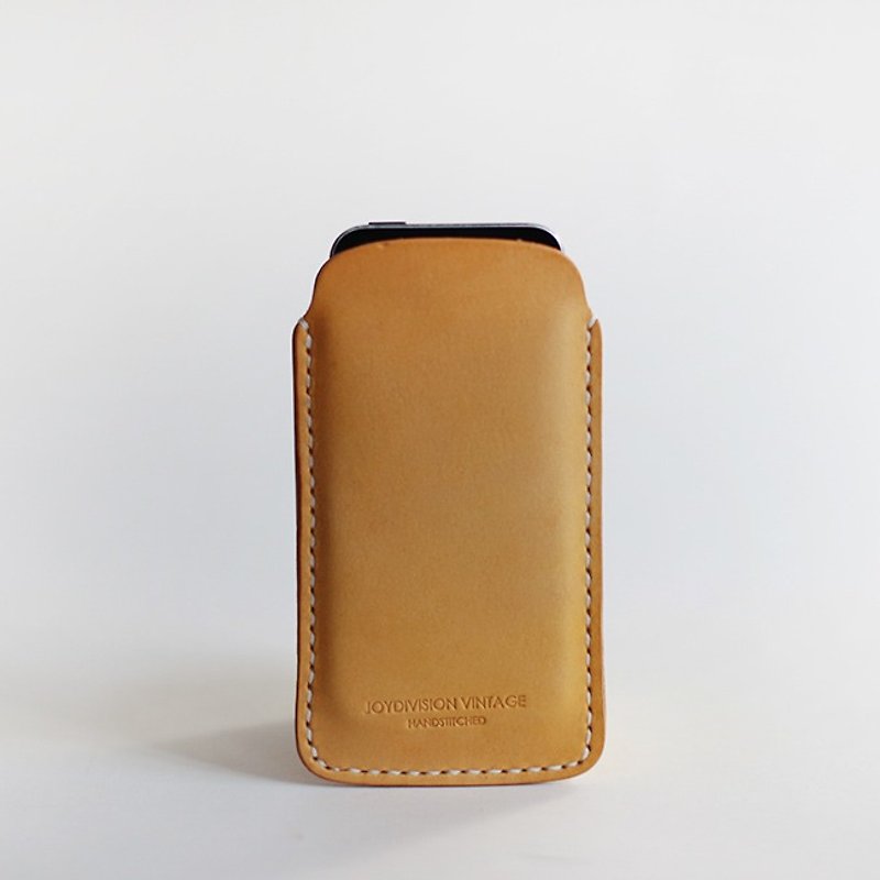 joydvision iPhoneケースiPhone4のiPhone5の保護スリーブ茶色の革の手作り - その他 - 革 ブラウン