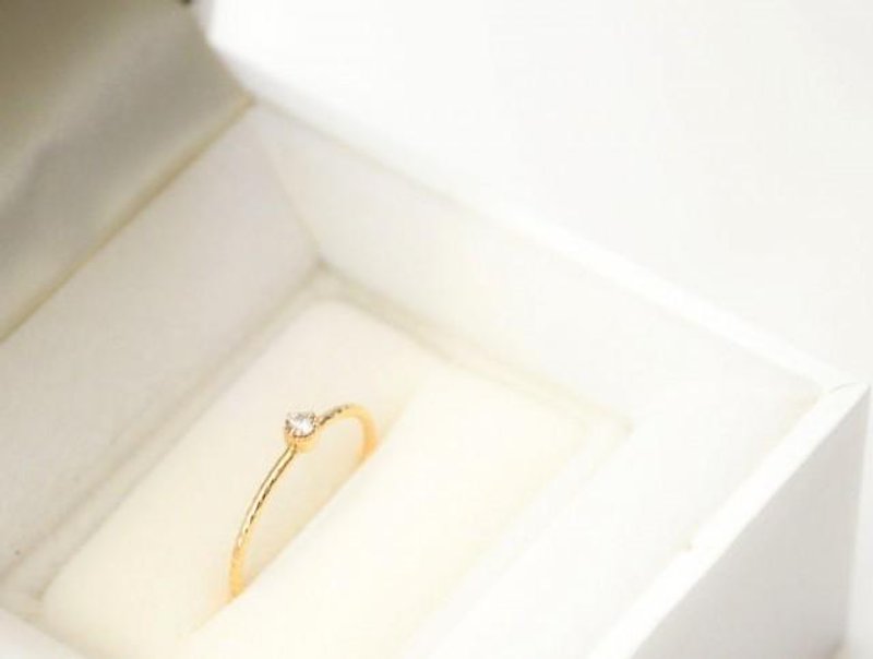 K10 Diamond Ring - แหวนทั่วไป - โลหะ สีทอง