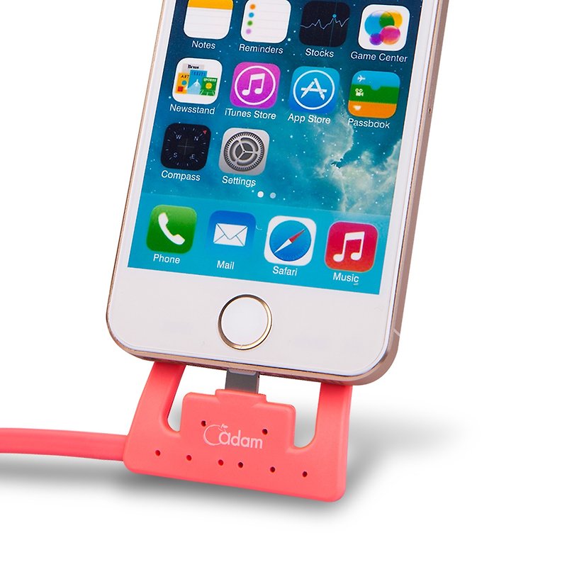 Lightning-Cable Stand Docking powder - Chargers & Cables - Plastic Pink