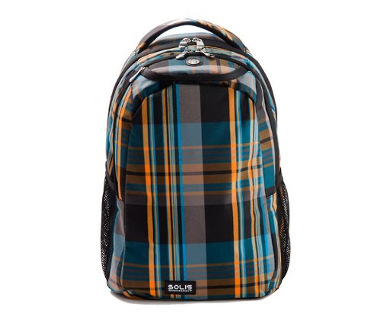 SOLIS Golden School Series│15'' Basic Laptop Bag│Orange Black - Laptop Bags - Other Materials Orange