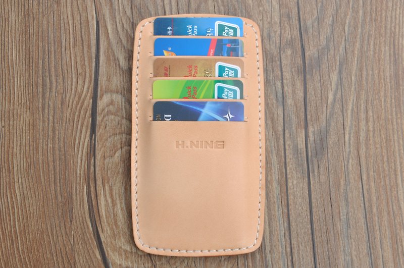 Handmade vegetable tanned leather original color cowhide multi-card card holder in Hening - Other - Genuine Leather 