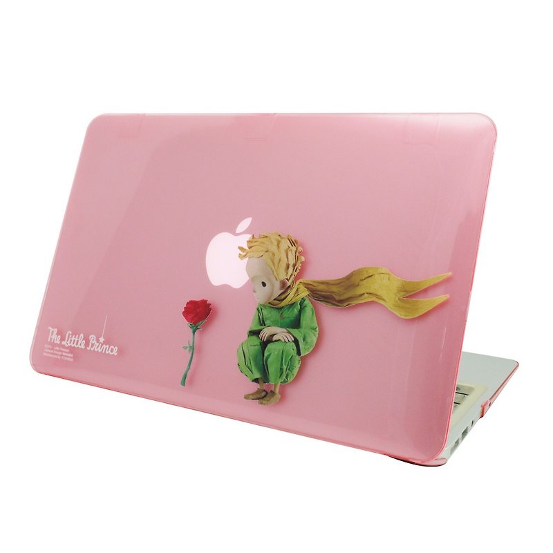 小王子電影版授權系列-【守護愛情】《Macbook Pro/Air 13吋 專用 》水晶殼 - 電腦配件 - 塑膠 粉紅色