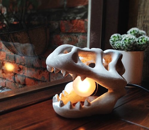 T-rex skull nightlights