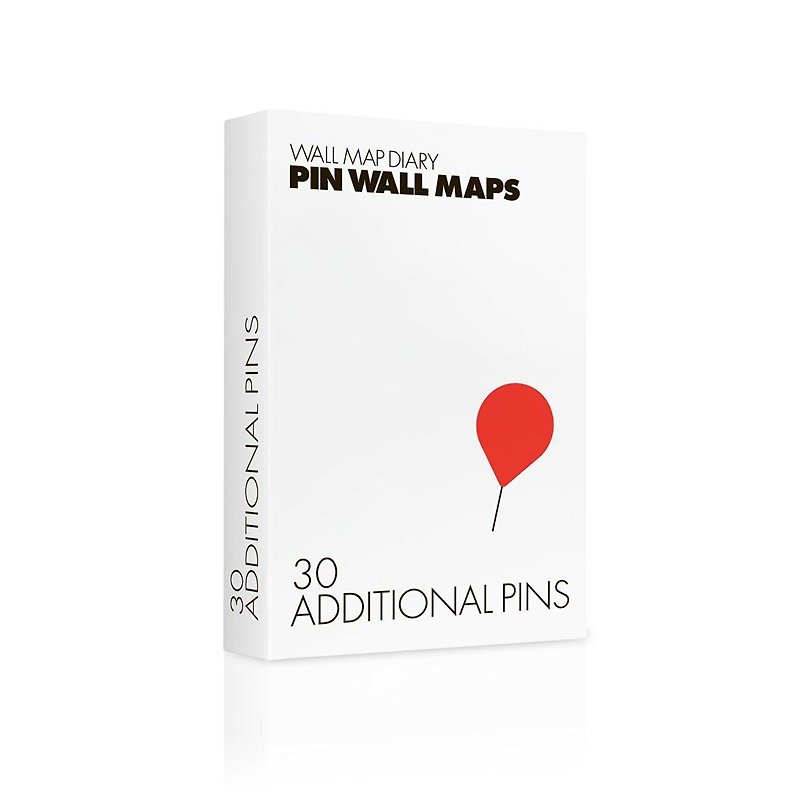 Palomar│Picture pin 30 pin assembly for world map - แผนที่ - พลาสติก สีแดง