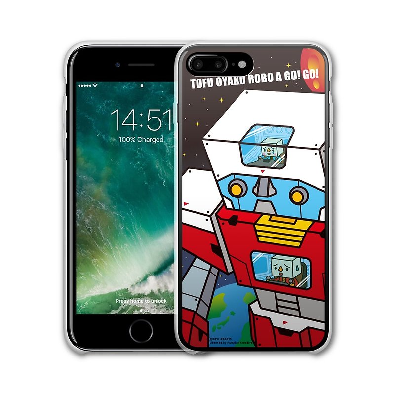 AppleWork iPhone 6/7/8 Plus Original Protective Case - Parent-child Tofu PSIP-328 - Phone Cases - Plastic Multicolor