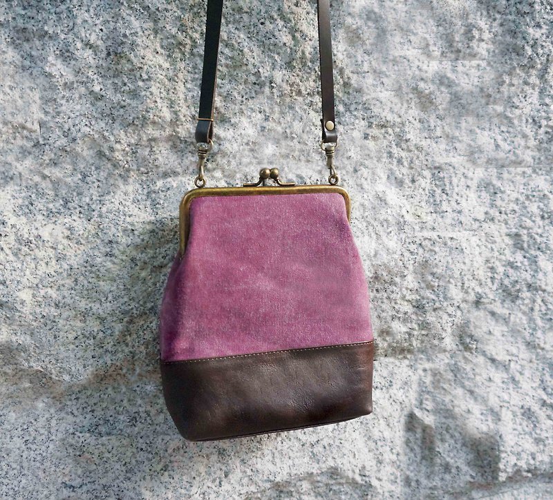 Sienna elegant spell interface gold bag (lavender purple) - Messenger Bags & Sling Bags - Other Materials Purple