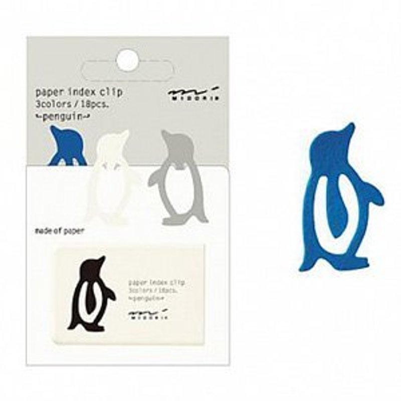 MIDORI Index Clip Index Animal Clips - Little Penguin - Other - Paper 