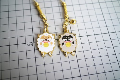 [Cangwu] Limited Shiba Inu Pendant for the Year of the Goat Baa Hei Chai Sheep/Red Chai Sheep Metal Accessories