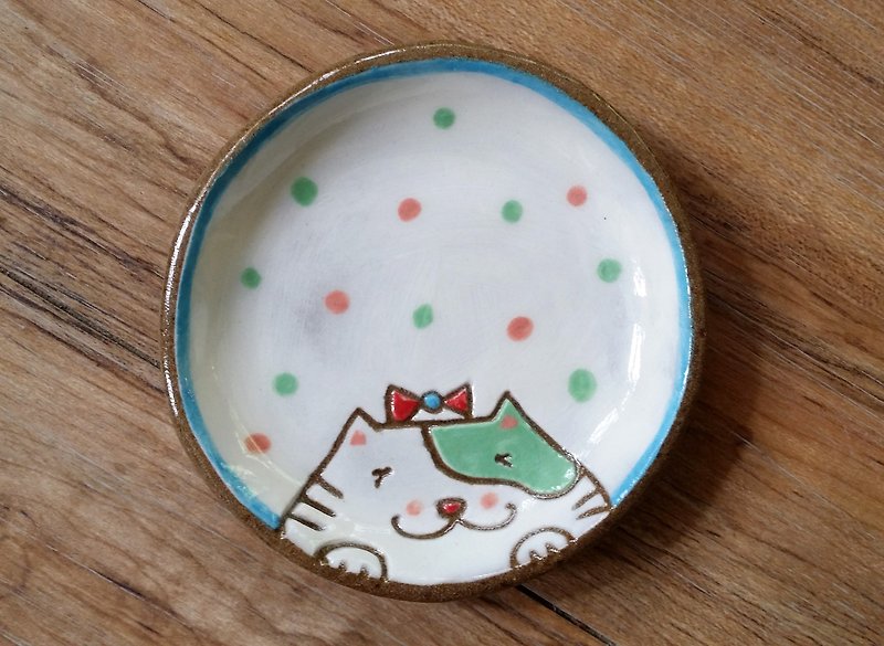【造型盤】貓咪小王子─好樂 - 花瓶/陶器 - 陶 