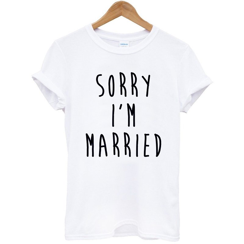 Sorry Married#2 white gray t shirt - Men's T-Shirts & Tops - Other Materials Multicolor