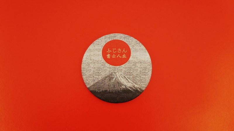 Fuji Life Badge - เข็มกลัด/พิน - พลาสติก สีแดง