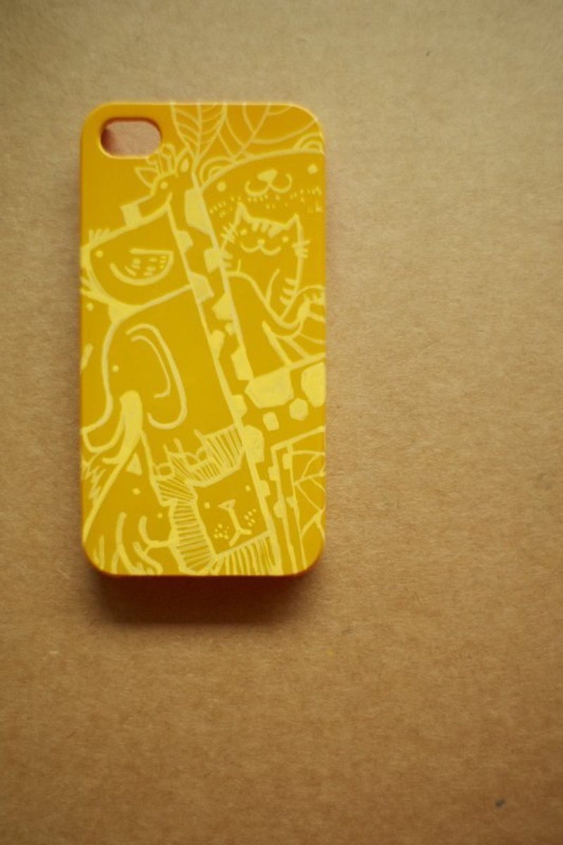 [ZOOo] Apple iPhone 4 / 4s / 5 / 5s painted protective shell - เคส/ซองมือถือ - พลาสติก สีเทา
