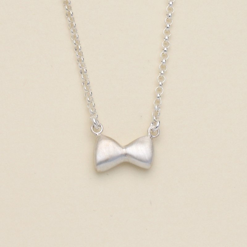 Mini Bow Necklace - Necklaces - Sterling Silver 