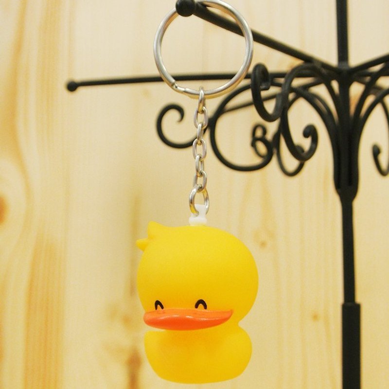Luck Dommy Duck-Toy Keyring - พวงกุญแจ - พลาสติก สีเหลือง