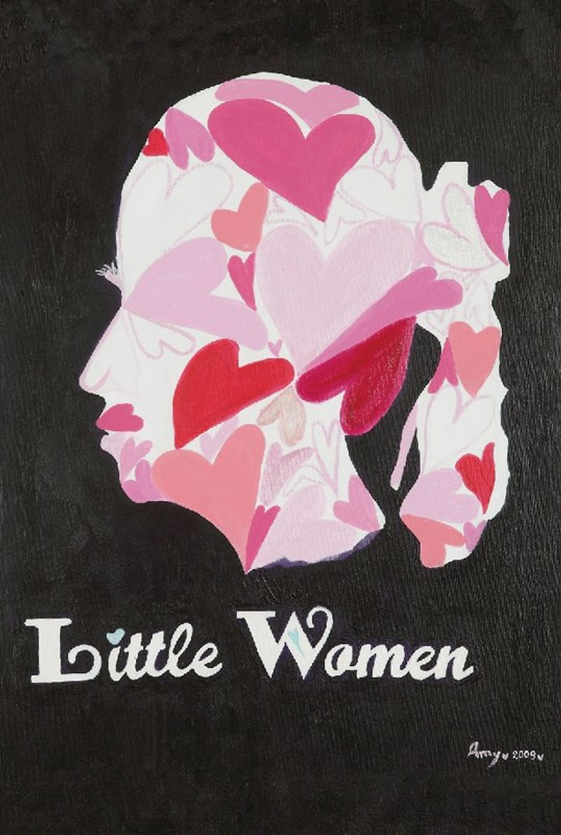 Little Women－萬用卡 明信片 - 心意卡/卡片 - 紙 黑色