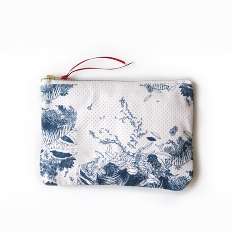 CASE MOOGLI Cosmetic Bag-Navy Blue | Harto - กระเป๋าเครื่องสำอาง - ผ้าฝ้าย/ผ้าลินิน สีน้ำเงิน