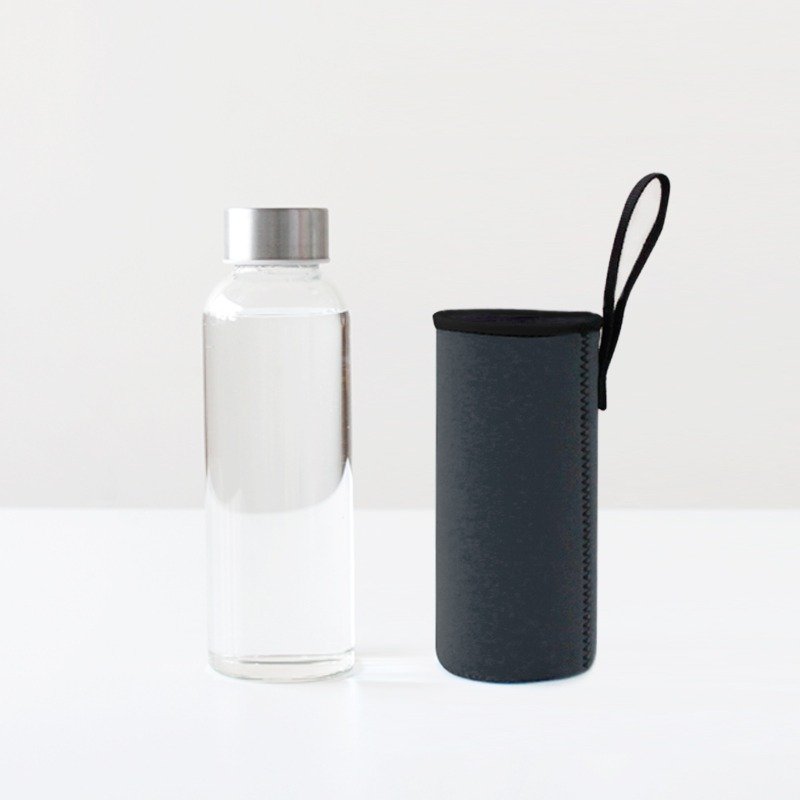 U-PICK原品生活 健康耐热玻璃水瓶350ml 密封带盖玻璃水壶旅行杯 - 茶壺/茶杯/茶具 - 玻璃 