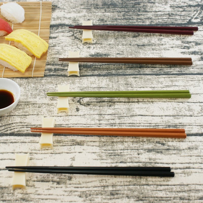 [4U4U] 10 pairs of SPS high temperature resistant 240 degrees environmental protection chopsticks-classic color - ตะเกียบ - วัสดุอื่นๆ หลากหลายสี