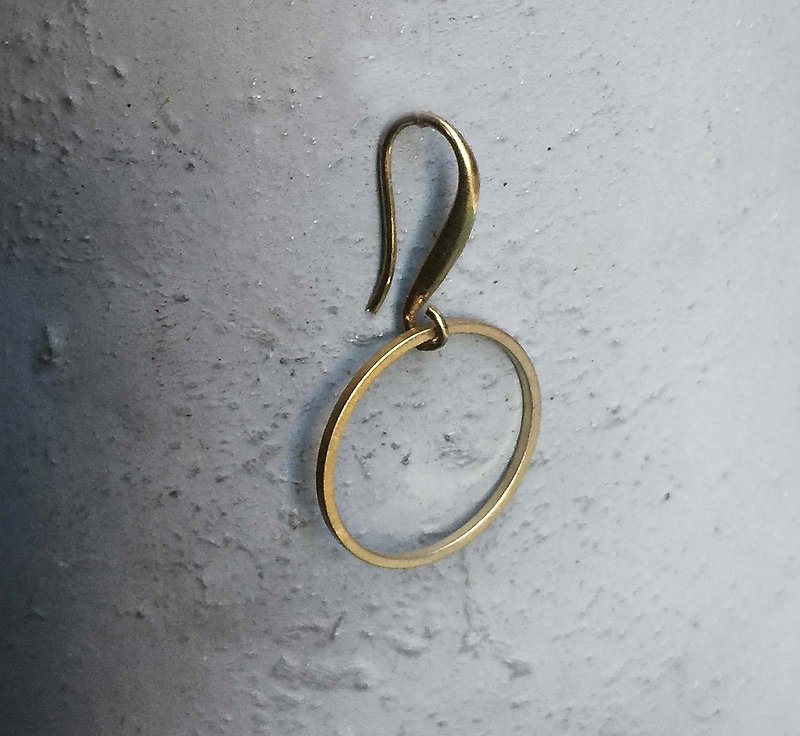 設計感銅耳環(可選要夾式.耳勾.或耳針)*賣場為單隻價錢 - 耳環/耳夾 - 其他金屬 金色