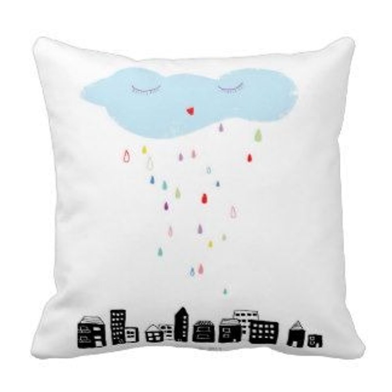 下雨的時候要微笑 － 澳洲原創抱枕枕套 - 擺飾/家飾品 - 其他材質 白色