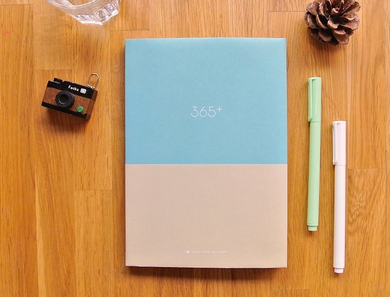 365 take note Ⅴ v.1 [blue-green latte] - สมุดบันทึก/สมุดปฏิทิน - กระดาษ หลากหลายสี