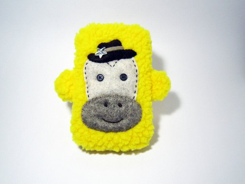 搖滾阿猴手機袋 - 手機殼/手機套 - 其他材質 黃色