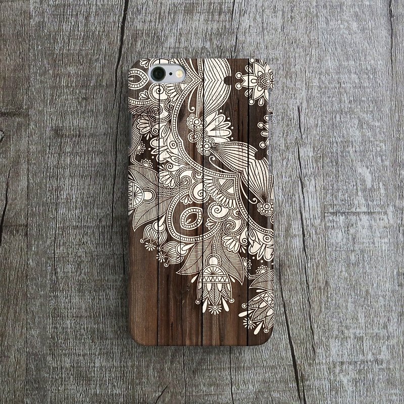 Mehendhi - Designer iPhone Case. Pattern iPhone Case. - Phone Cases - Plastic Brown
