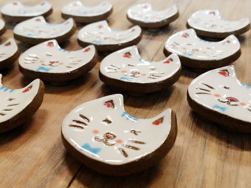 Pippi cat ✖ chopsticks holder - Pottery & Ceramics - Other Materials Pink
