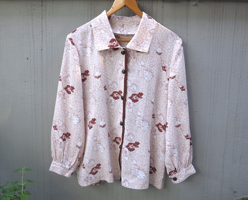 FOAK vintage rose pink shirt - Women's Shirts - Other Materials Pink