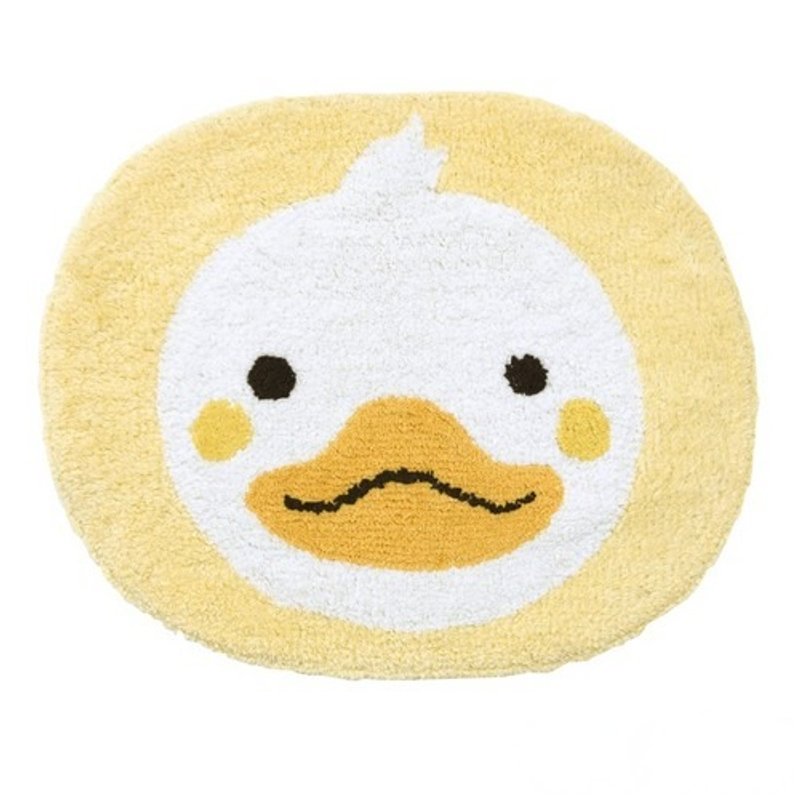 Zoo 療癒系可愛蛋黃鴨地墊 - 擺飾/家飾品 - 棉．麻 黃色