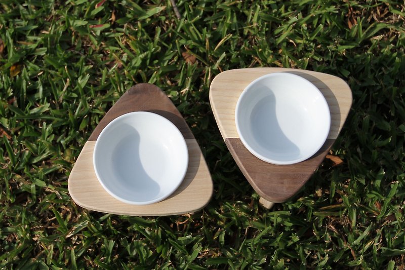 [Mao furniture] rice balls dining rack - Pet Bowls - Wood 