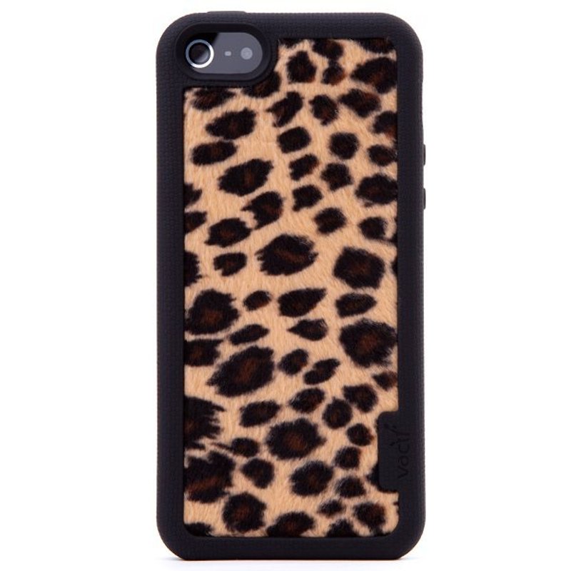 Vacii SouthAfrica iPhone5/5s/SE布面保護套-獵豹 - 手機殼/手機套 - 其他材質 咖啡色