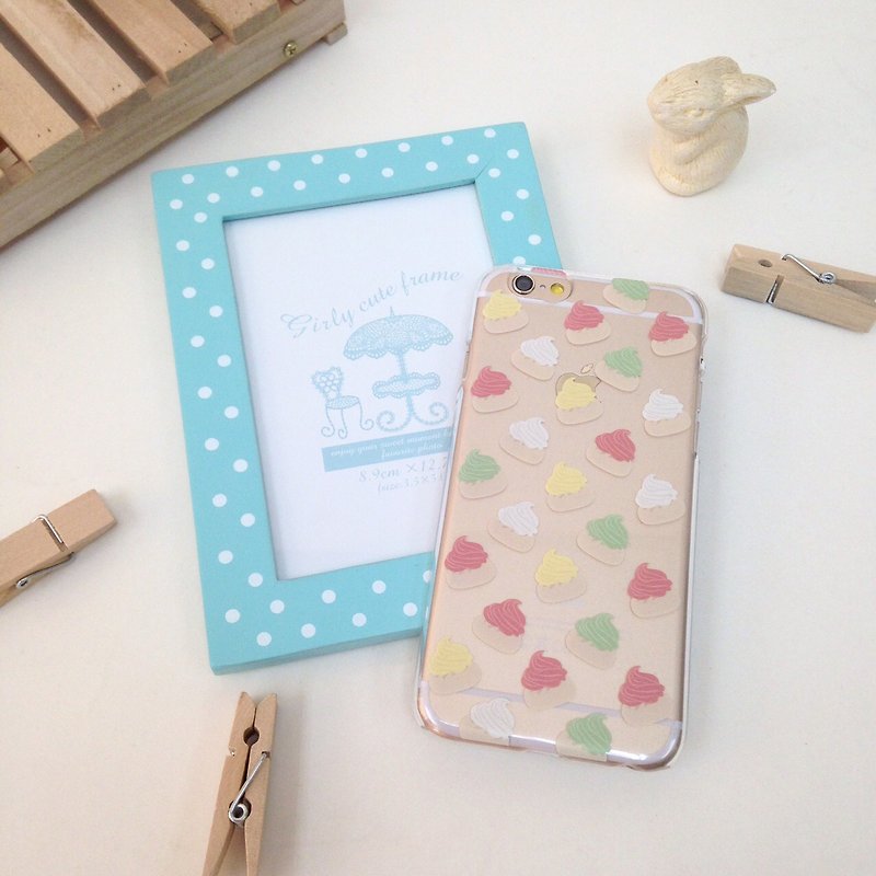 Hong Kong Vintage Gem Biscuits Print Soft / Hard Case for iPhone X, iPhone 8, iPhone 8 Plus, iPhone 7 ケース, iPhone 7 Plus ケース, iPhone 6/6S, iPhone 6/6S Plus, Samsung Galaxy Note 7 ケース, Note 5 ケース、S7エッジケース、S7ケース - スマホケース - プラスチック 透明