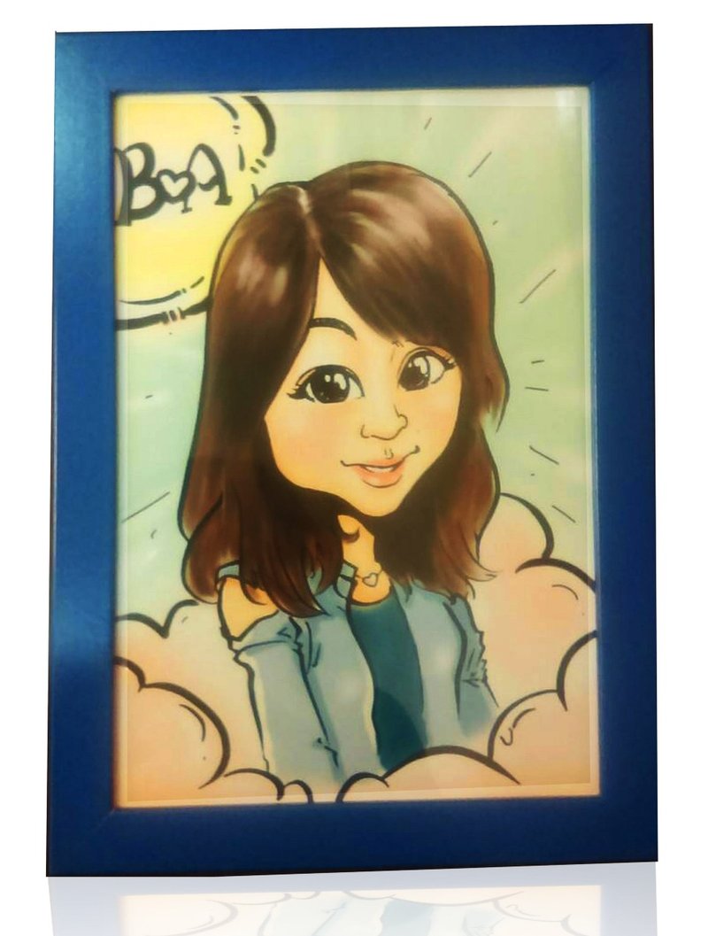 GiftPaint 框住愛情繪幸福&客製肖像畫 【單人肖像價】 - 似顏繪/客製畫 - 其他材質 咖啡色
