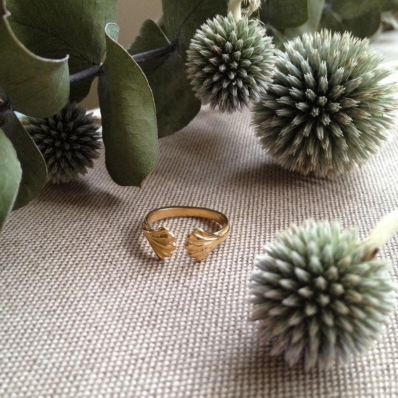 Art deco vintage style ring | Rosie Kent - แหวนทั่วไป - โลหะ สีทอง