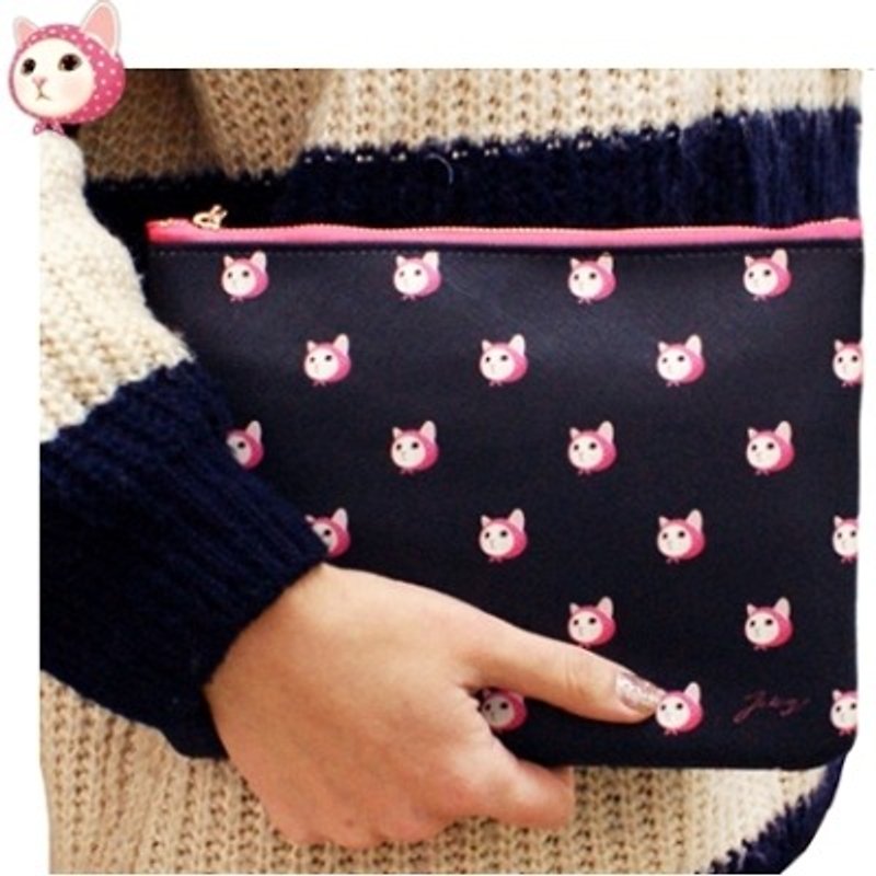 JETOY, Choo Choo sweet cat cute clutch _Pink hood (J1502404) - Handbags & Totes - Genuine Leather Multicolor
