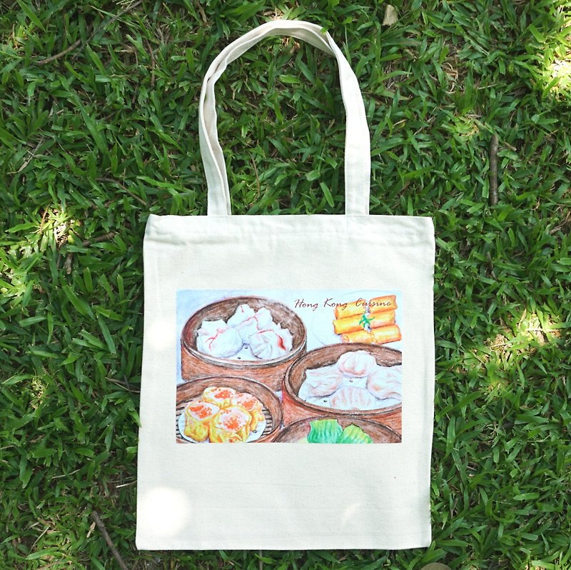 Tote Bag - Dim Sum - Messenger Bags & Sling Bags - Other Materials Khaki