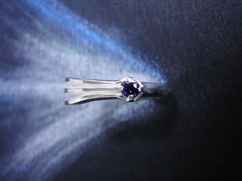 promise of 2061 sapphire ( comet star sterling silver ring 彗星 诺言 约 指杯 戒指 銀 蓝宝石 ) - General Rings - Gemstone Blue
