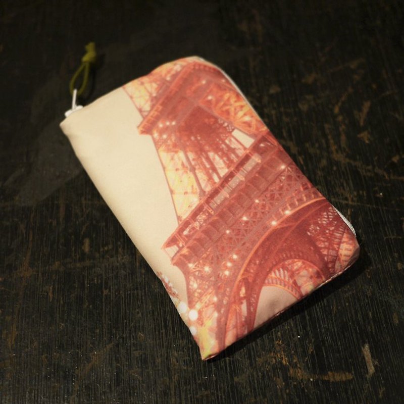 [Travel well] Mobile phone case [Tower and merry-go-round] - Phone Cases - Other Man-Made Fibers Orange