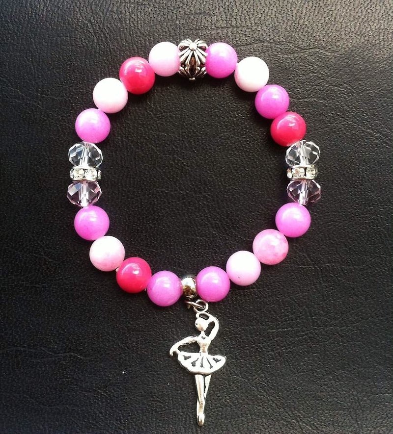 Comprehensive pink stone - ballet diva - Bracelets - Other Materials Pink
