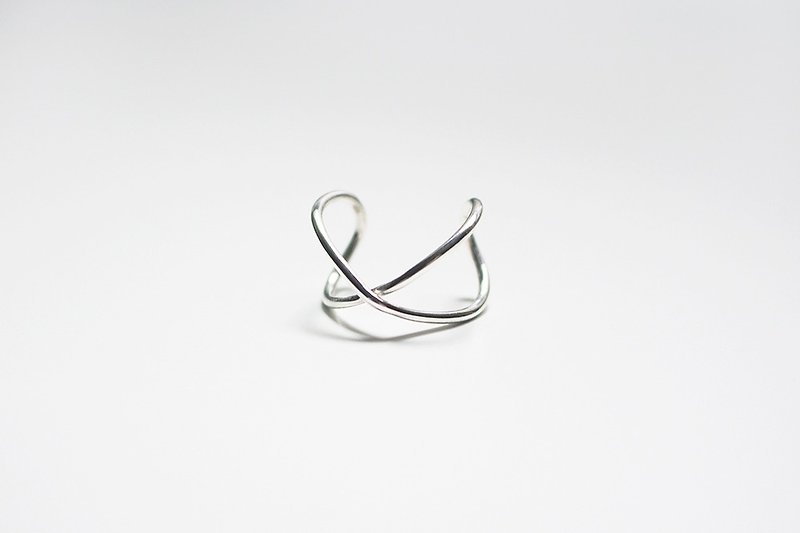 925 Silver Infinite Cross Ring - แหวนทั่วไป - เงินแท้ สีเงิน