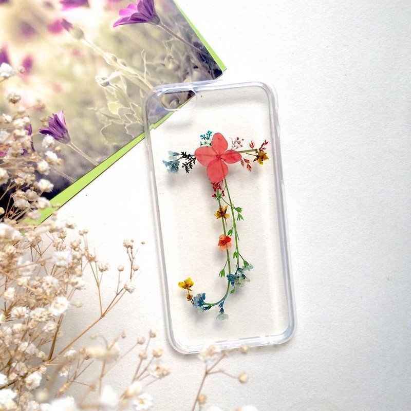 J for Jude:: initial pressed flower phonecase - Phone Cases - Plastic Multicolor